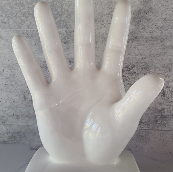 Ceramic White Hand Decor - Picture 4 of 11